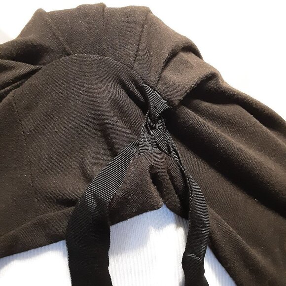 De Collection Midi Black Side Tie Rouched SZ M ❤ - Picture 5 of 9